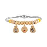 Stainless Steel Emoji Charms Bracelets B029G VNISTAR Bracelets