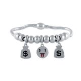 Stainless Steel Emoji Charms Bracelets B029S VNISTAR Bracelets