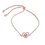 Heart Copper Cubic Zirconia Bracelet CB054 VNISTAR Bracelets