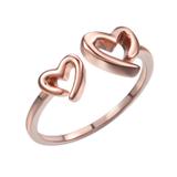 Copper Cubic Zirconia Rose Gold Plated Ring CR002-8 VNISTAR Rings