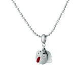 Stainless Steel Double Emoji Charms Necklace N127 VNISTAR Stainless Steel Charm Necklaces
