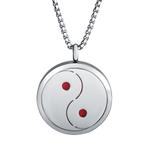 Stainless Steel 30mm Essential Oil Diffuser Necklace with 8 mix Pads N130 VNISTAR Necklaces