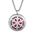 Stainless Steel 30mm Essential Oil Diffuser Necklace with 8 mix Pads N131 VNISTAR Necklaces