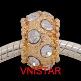 Vnistar crystal ball beads PBD3653 PBD3653 VNISTAR Alloy European Beads