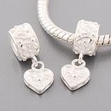 Vnistar alloy heart dangle charm bead PBD776 PBD776 VNISTAR Alloy European Beads