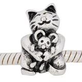 Vnistar metal alloy european cat and mouse beads PBD852 PBD852 VNISTAR Alloy European Beads
