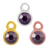Stainless Steel Birthstone Charms PJ160-2 VNISTAR Stainless Steel Charms