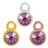 Stainless Steel Birthstone Charms PJ160-4 VNISTAR Stainless Steel Charms