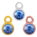 Stainless Steel Birthstone Charms PJ160-6 VNISTAR Stainless Steel Charms