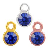 Stainless Steel Birthstone Charms PJ160-8 VNISTAR Stainless Steel Charms