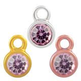 Stainless Steel Birthstone Charms PJ160-9 VNISTAR Stainless Steel Charms