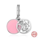 Love You 925 Sterling Silver Dangle Charms S002 VNISTAR 925 Silver Charms