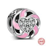 Love You Never Stop 925 Sterling Silver Charms S021 VNISTAR 925 Silver Charms