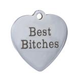 Stainless Steel Pendant with Back Laser Words T468 VNISTAR Stainless Steel Charms