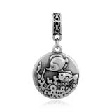 Steel Dangle Charms T483P VNISTAR Stainless Steel European Beads