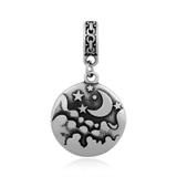Steel Dangle Charms T487P VNISTAR Stainless Steel European Beads