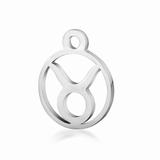 High Polished Stainless Steel Zodiac Charms T505-2 VNISTAR Stainless Steel Charms