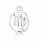 High Polished Stainless Steel Zodiac Charms T505-6 VNISTAR Metal Charms